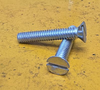 SCREW 1/4X1.1/2 UNC CSK SLOTTED ZNC