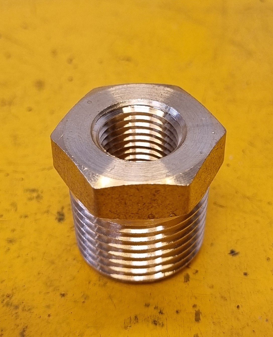BRASS M/F REDUCING BUSH 3/8 (M) X 1/8 (F) BSP