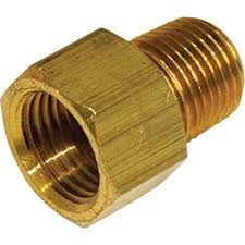 BRASS 45 DEG INV. FLARE MALE CONNECT 5/16 TUBE X 1/4 BSP