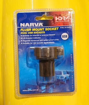 FLUSH MOUNT USB TWIN SOCKET