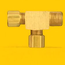 BRASS COMP UNION MALE RUN TEE 3/8 TUBE X 1/4 BSP