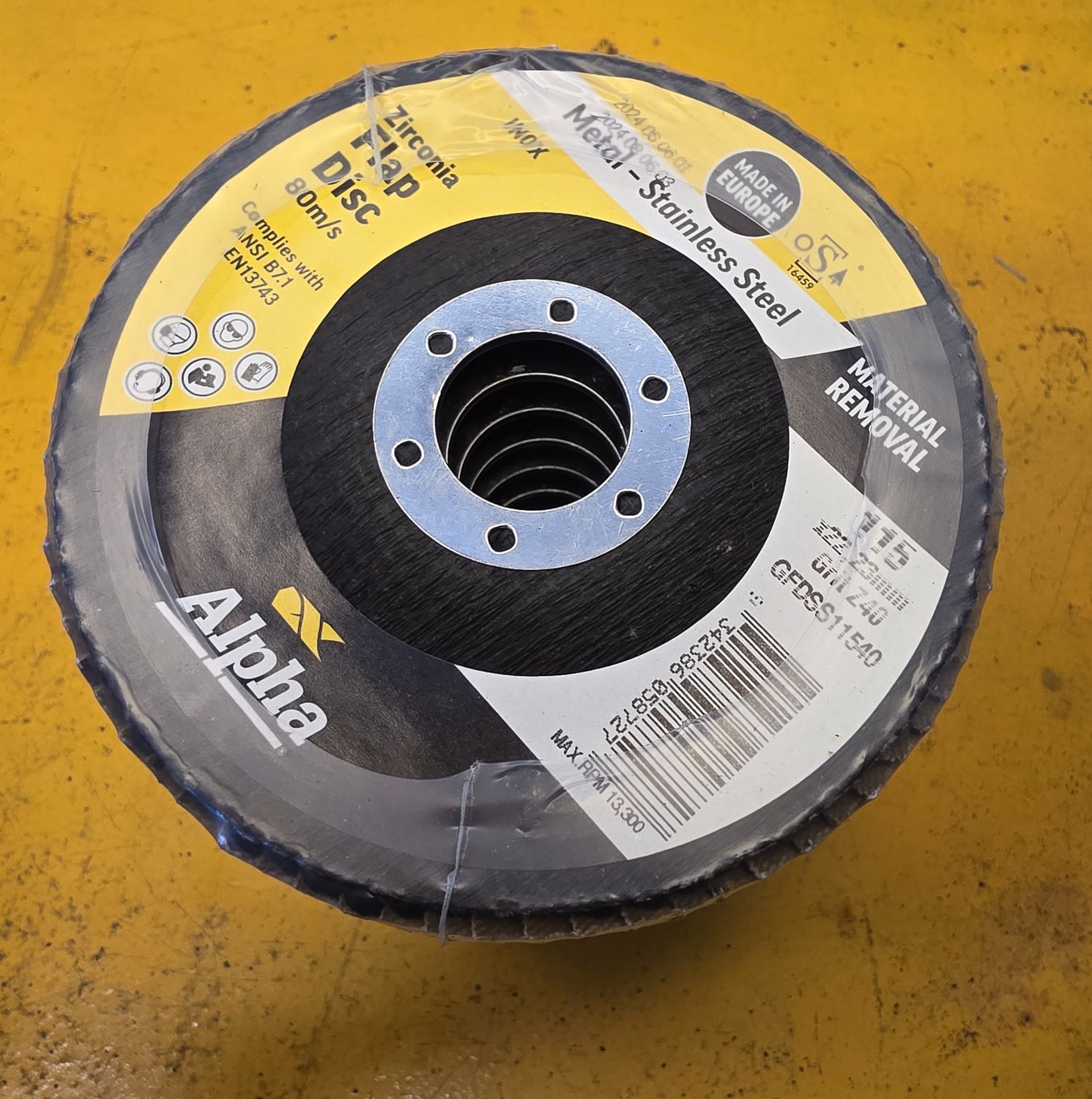 FLAP DISC 115MM Z40 ALPHA