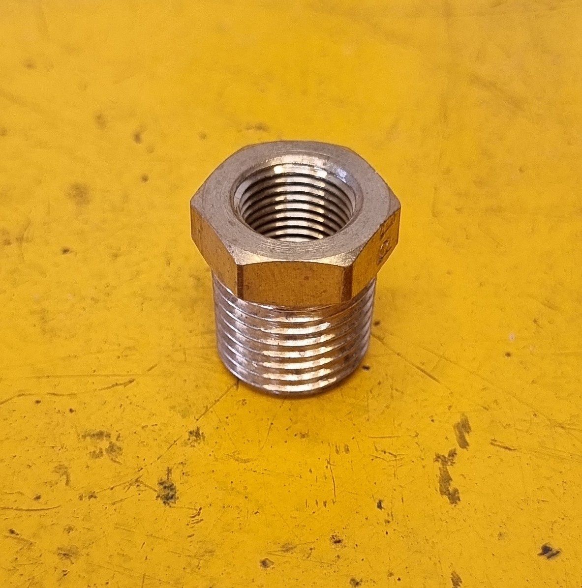 BRASS M/F REDUCING BUSH 1/4 (M) BSP X1/8 (F) BSP