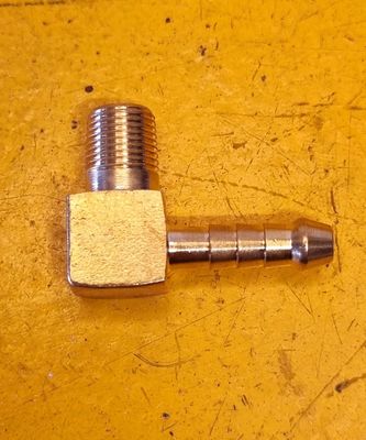 BRASS AIRLINE MALE ELBOW 5/16 HOSE X 1/8 BSP