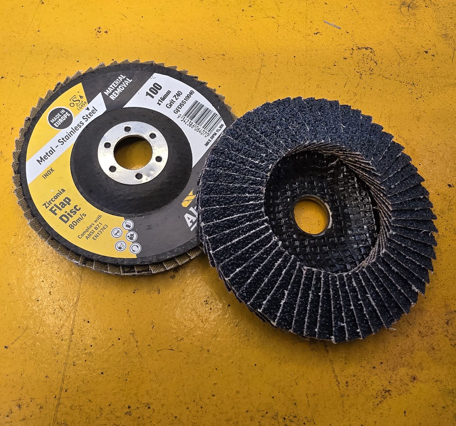 FLAP DISC 100MM Z40 ALPHA