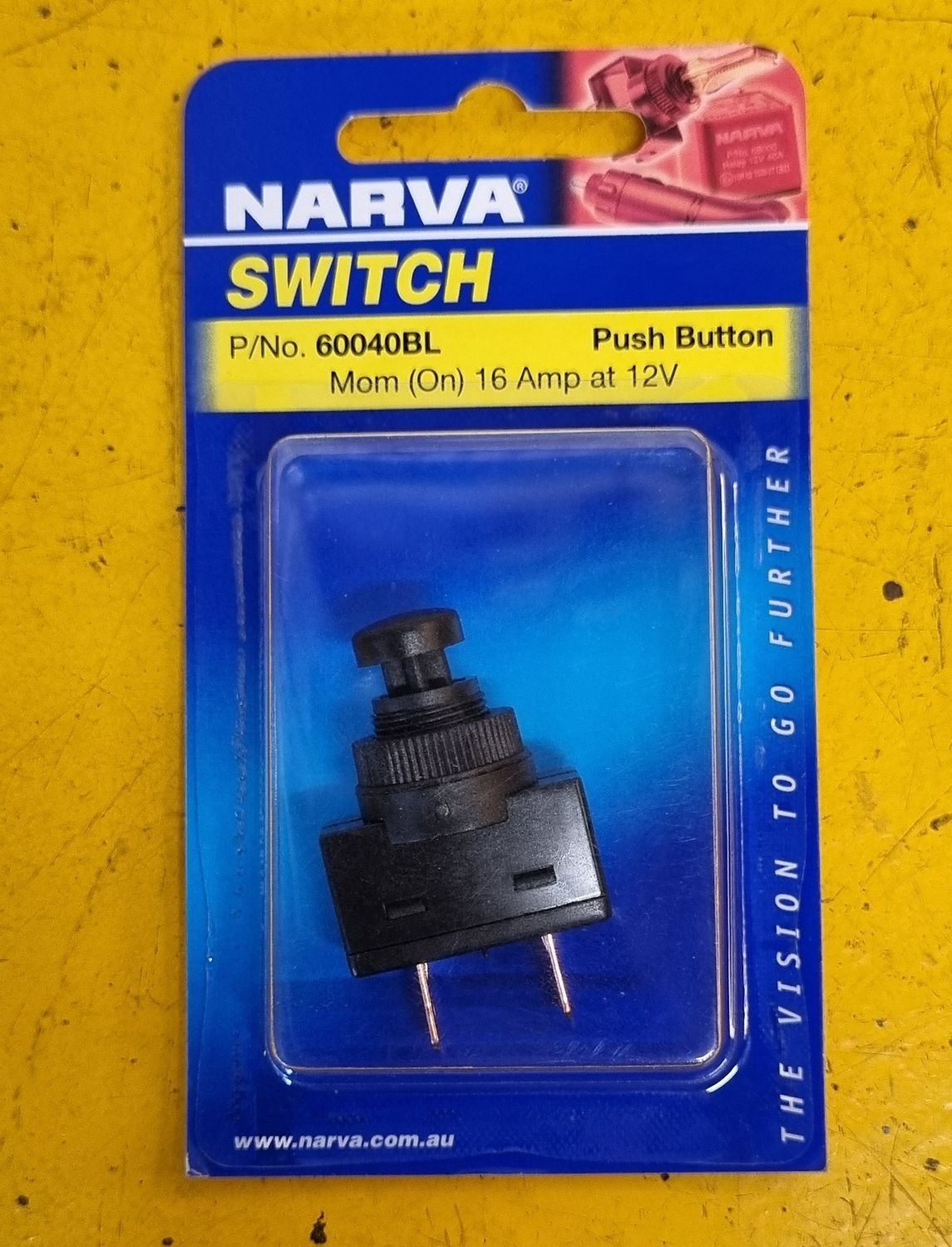 PUSH BUTTON MOMENTARY 60040BL