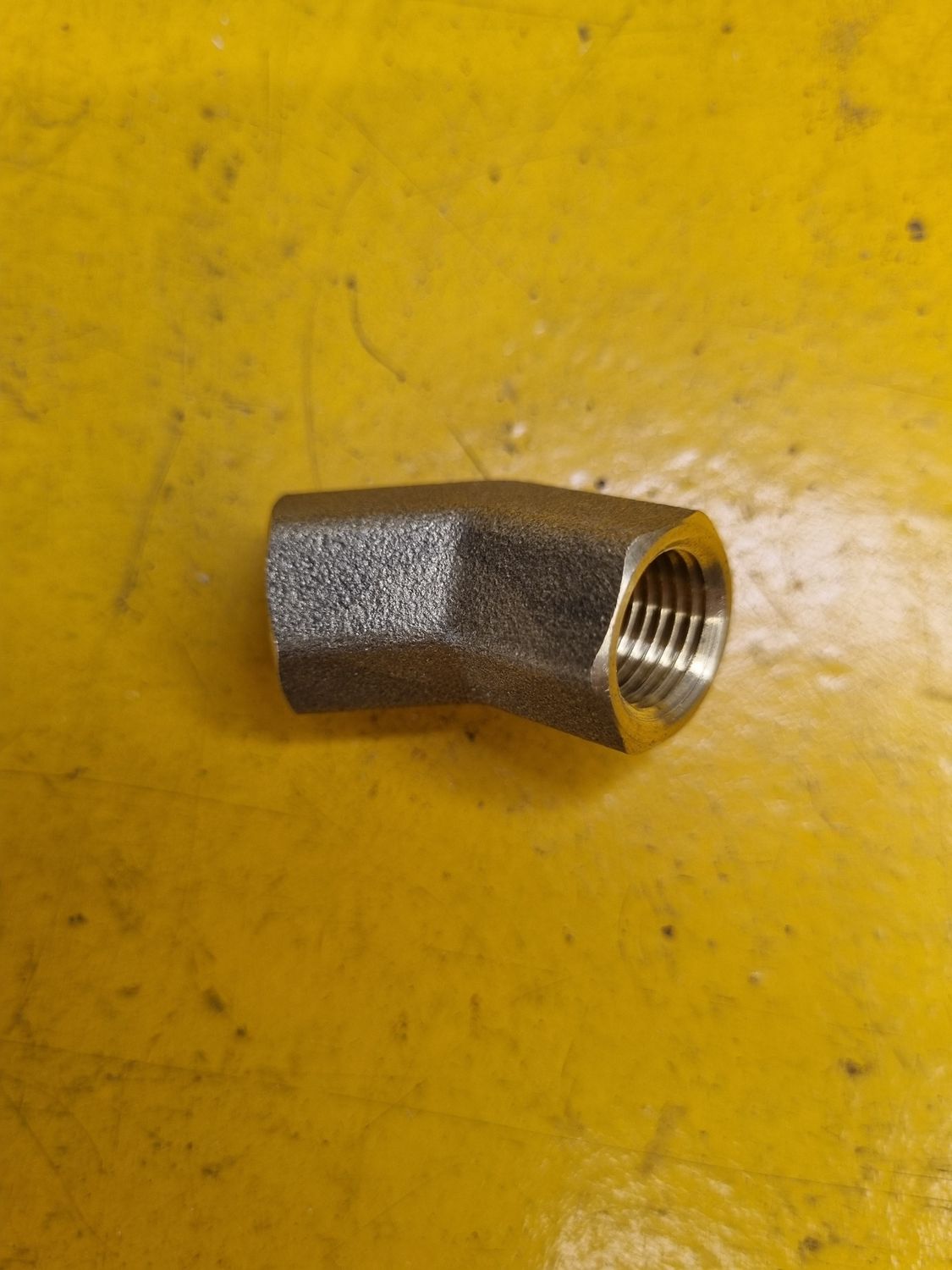 BRASS 45 DEG FEMALE ELBOW 1/4 BSP