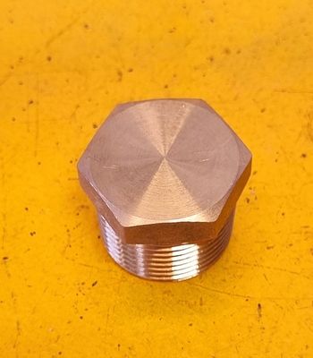 BRASS HEX PLUG HOLLOW 1'' BSP