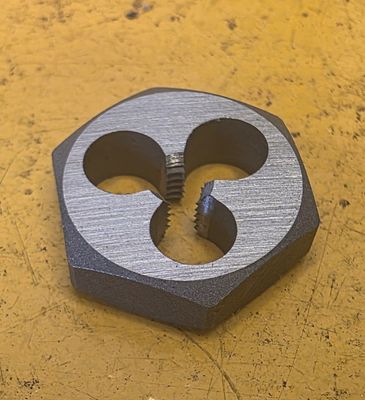 DIE NUT M5X0.8 CARBON STEEL
