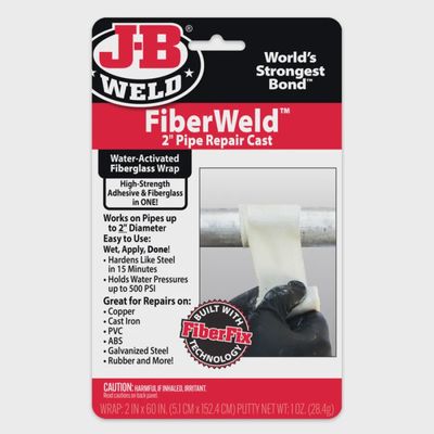 FIBERWELD 2 INCH FIBERGLASS PIPE REPAIR CAST
