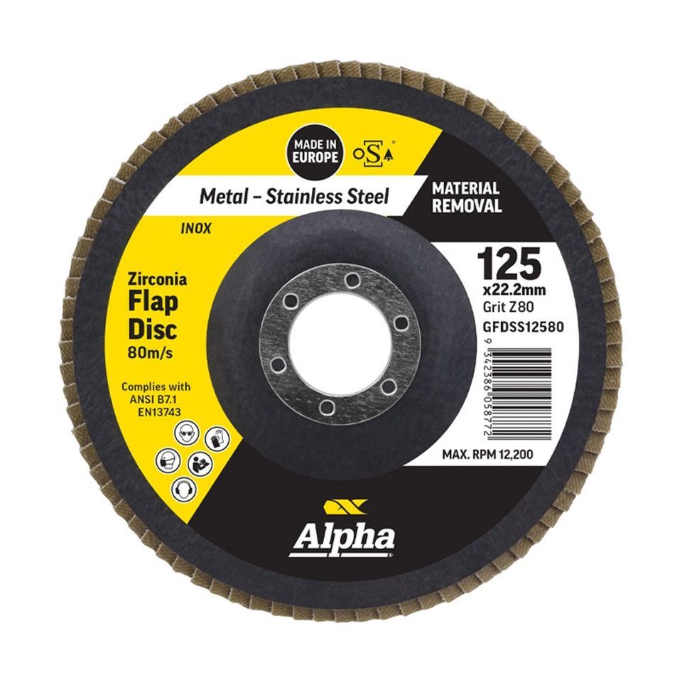 FLAP DISC 125MM Z80 ALPHA