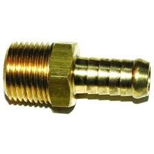 BRASS AIRLINE MALE CONNECT 1/2 HOSE X 1/4 BSP