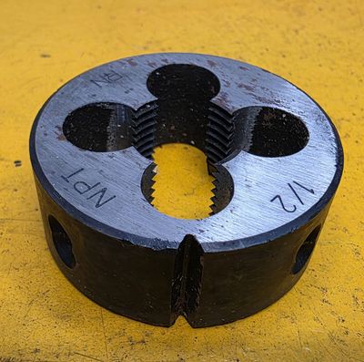 DIE BUTTON 3/8 NPT 18TPI CARBON STEEL