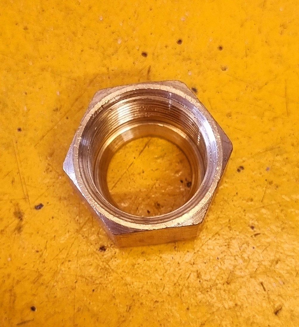 BRASS COMP NUT 3/8 TUBE X 9/16 UNF