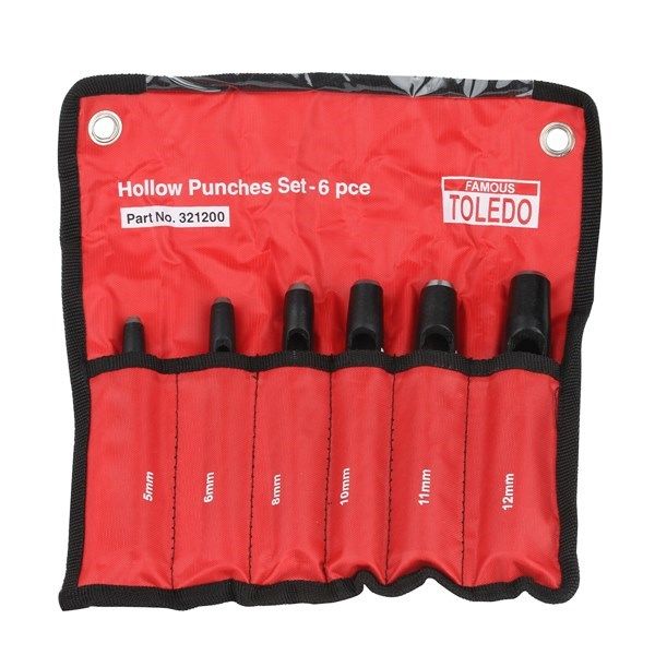 PUNCH SET HOLLOW WAD 6PC