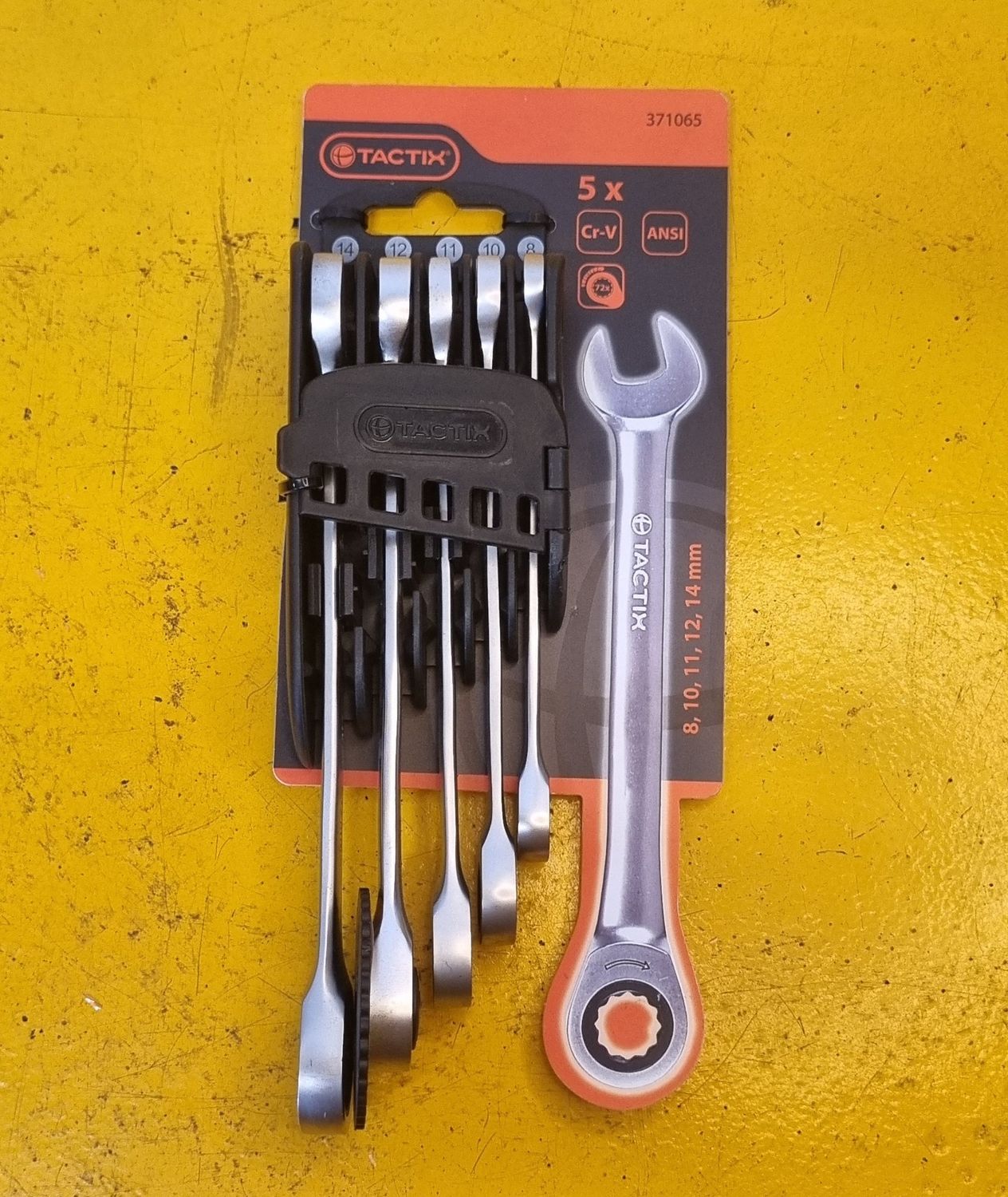 SPANNER SET RATCHET 5PC
