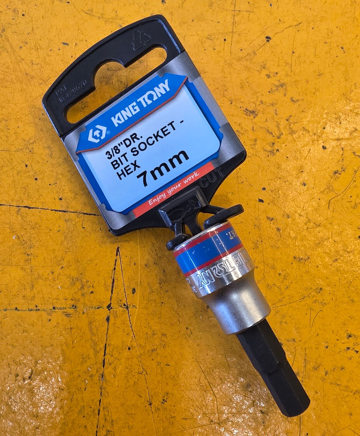 SOCKET HEX 7MM X 3/8 DR (KING TONY)