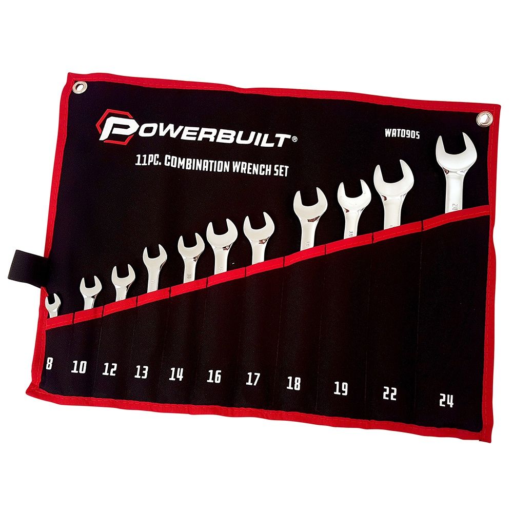 SPANNER SET METRIC 11PC TOOL ROLL