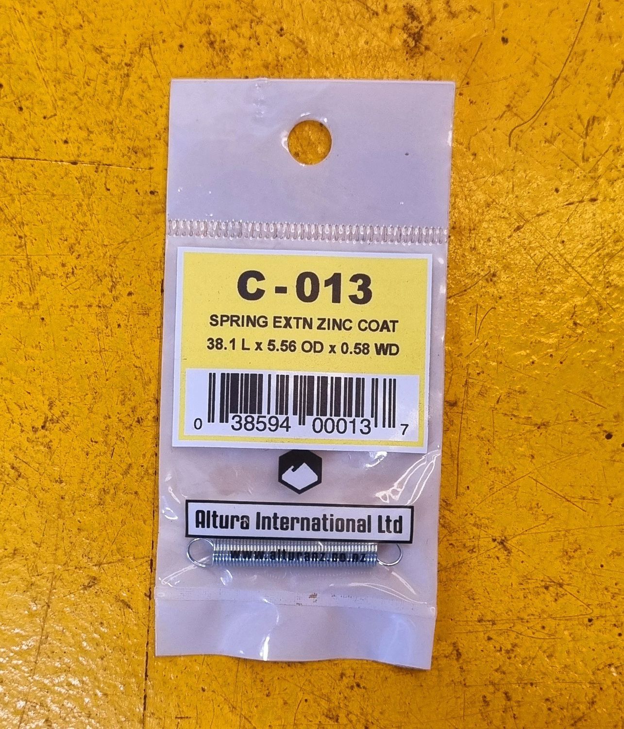 SPRING EXTN ZC 38.1 L x 5.56 OD x 0.58 WD