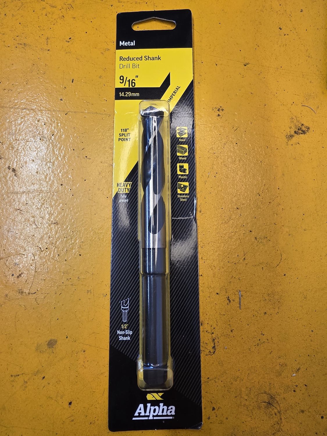 DRILL 9/16" 1/2 REDUCED SHANK