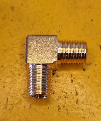 BRASS 90 DEG MALE ELBOW 1/4 BSP