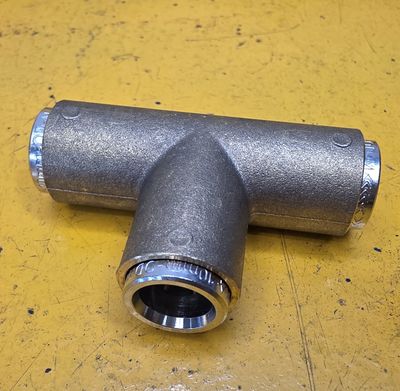 BRASS FFM14 TUBE TEE 10MM