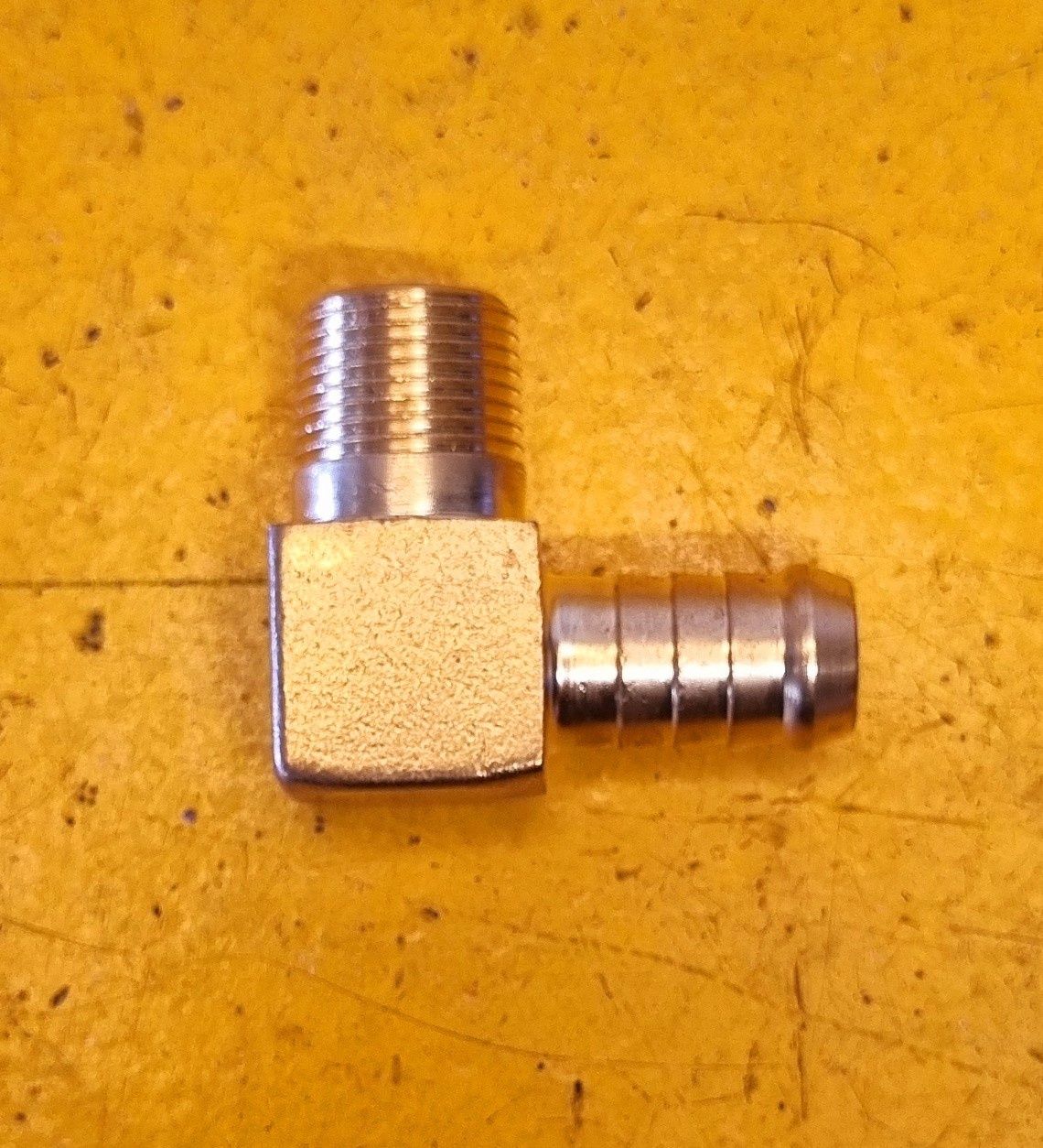 BRASS AIRLINE MALE ELBOW 1/2 HOSE X 3/8 BSP