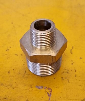 BRASS MALE REDUCING NIPPLE 3/4 X 1/2 BSP
