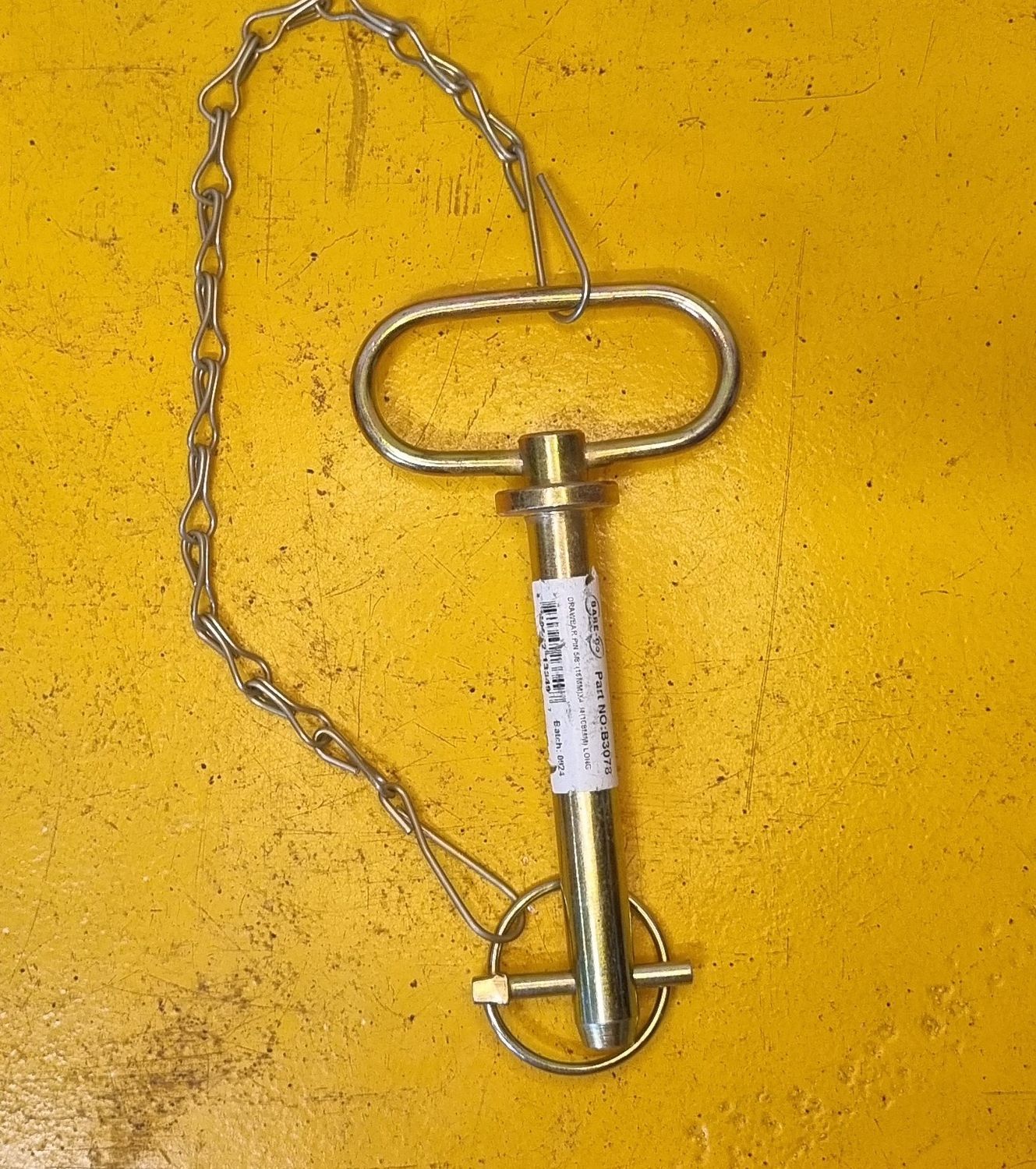 DRAWBAR PIN/CHAIN 16MM (5/8") DIA X 108MM