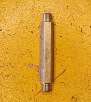 BRASS MALE LONG BARREL NIPPLE 1/8 BSP X 3"