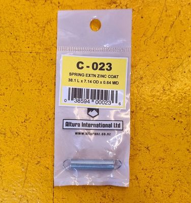 SPRING EXTN ZC 38.1 L x 7.14 OD x 0.64 WD