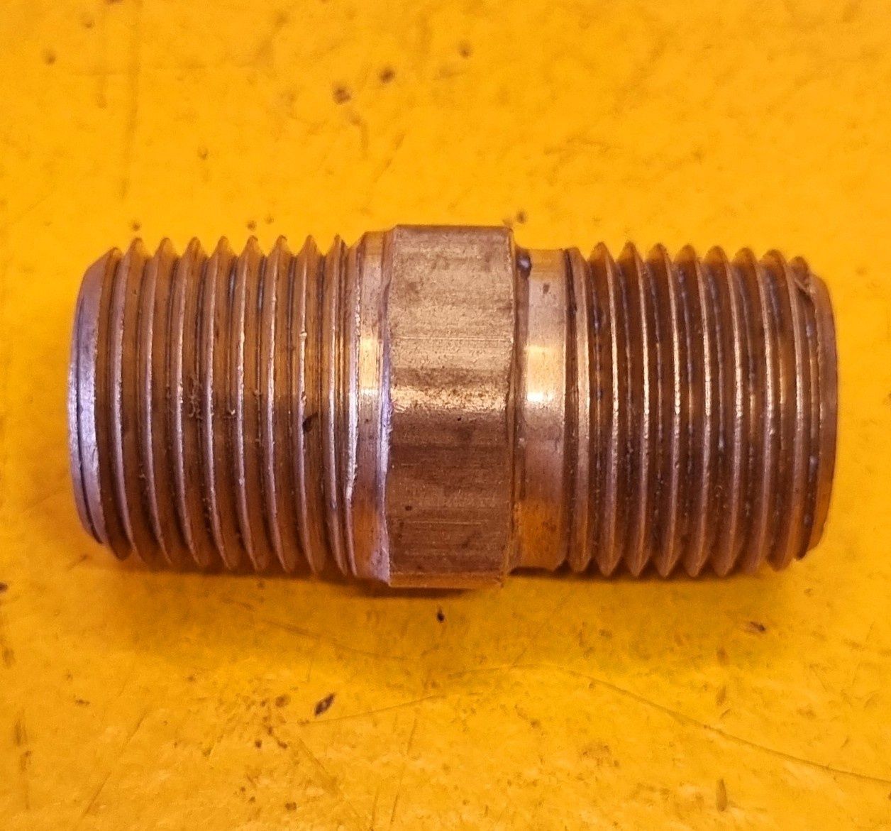 BRASS MALE HEX NIPPLE 1/2 BSP