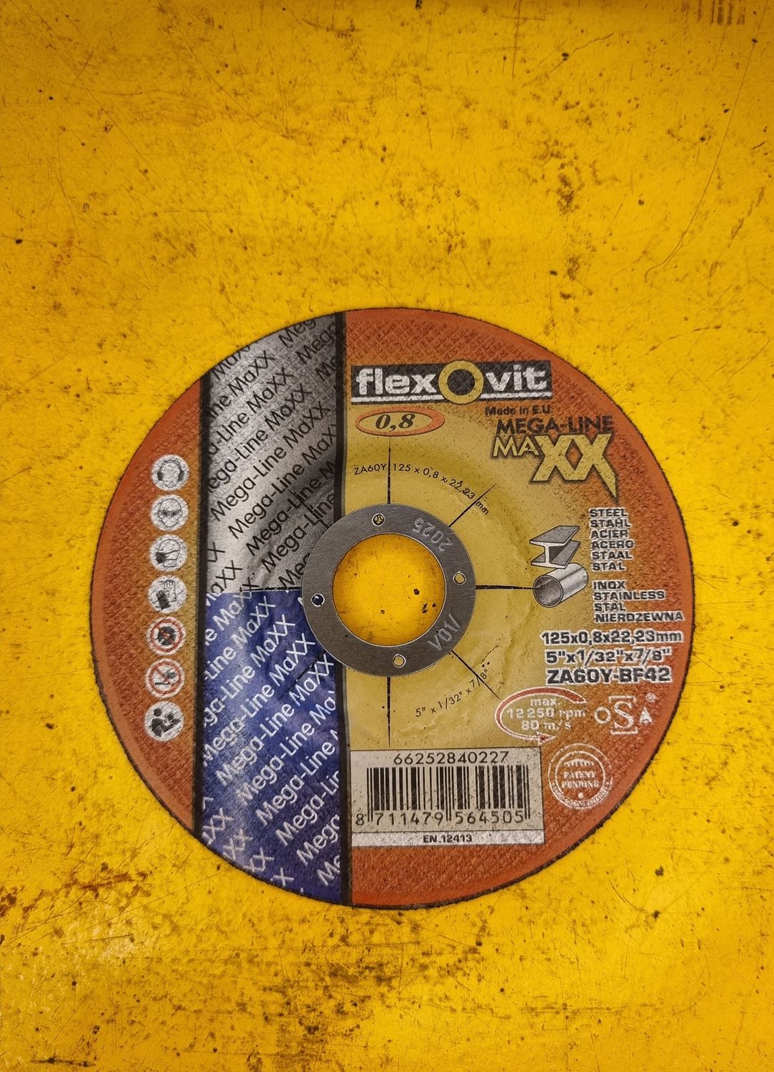 CUTTING DISC 125MM X 0.8MM