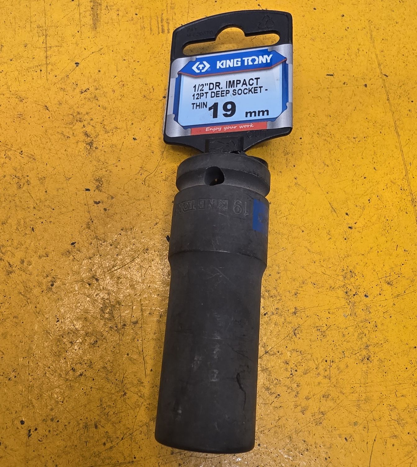SOCKET 19X1/2DR DEEP IMPACT 12PT
