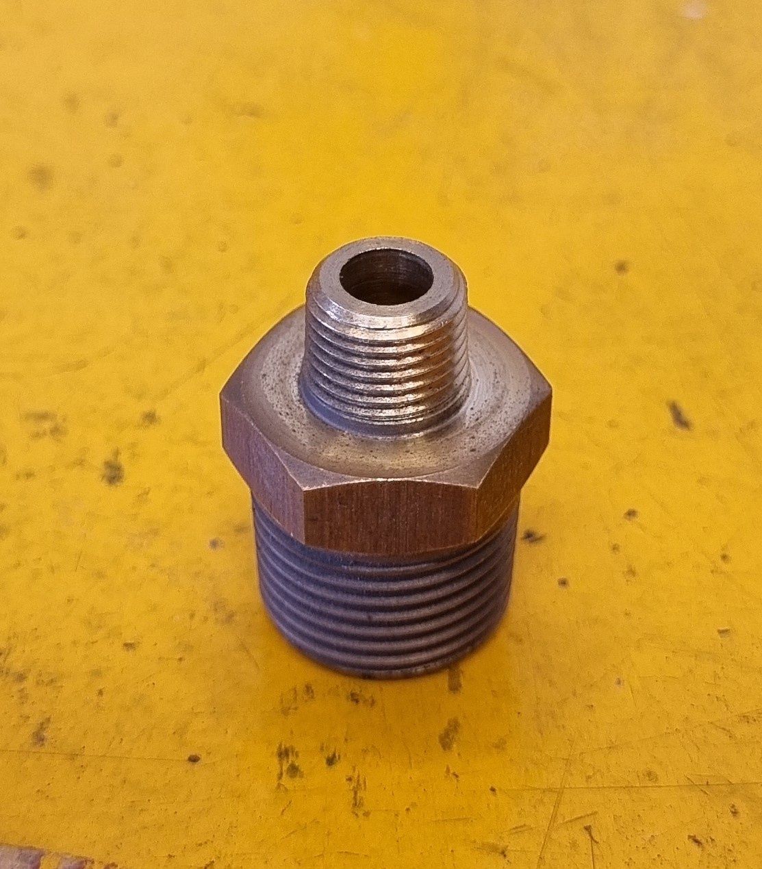 BRASS MALE REDUCING NIPPLE 3/8 X 1/8 BSP