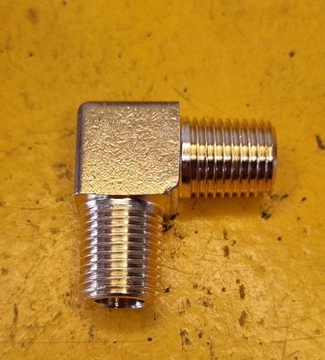 BRASS 90 DEG MALE ELBOW 3/8 BSP