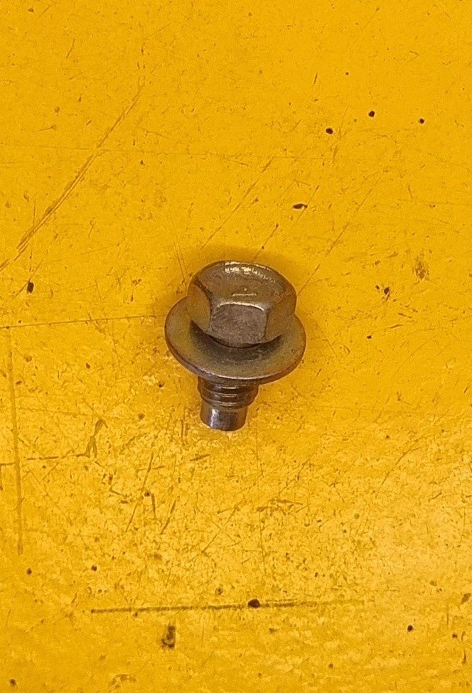 BOLT M8X10 PA FLAT WASHER ZINC JIS