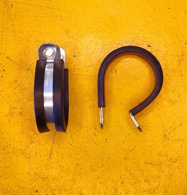 P-CLAMP 6MM STEEL RUBBER LINED