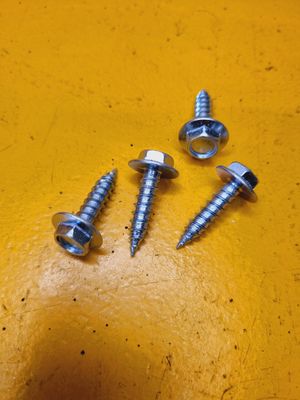 SCREW 14GX1 FLANGE HEX HEAD ZINC