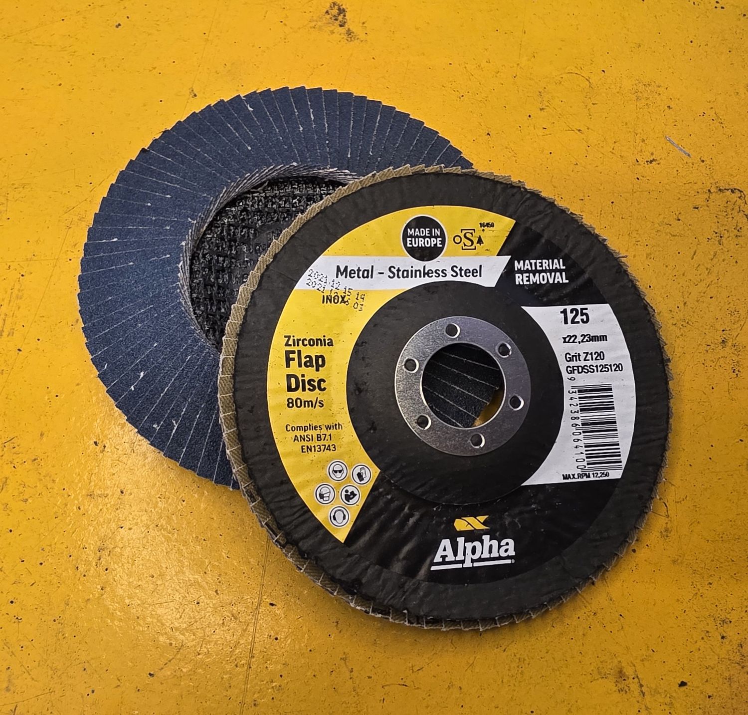 FLAP DISC 125MM Z120 ALPHA