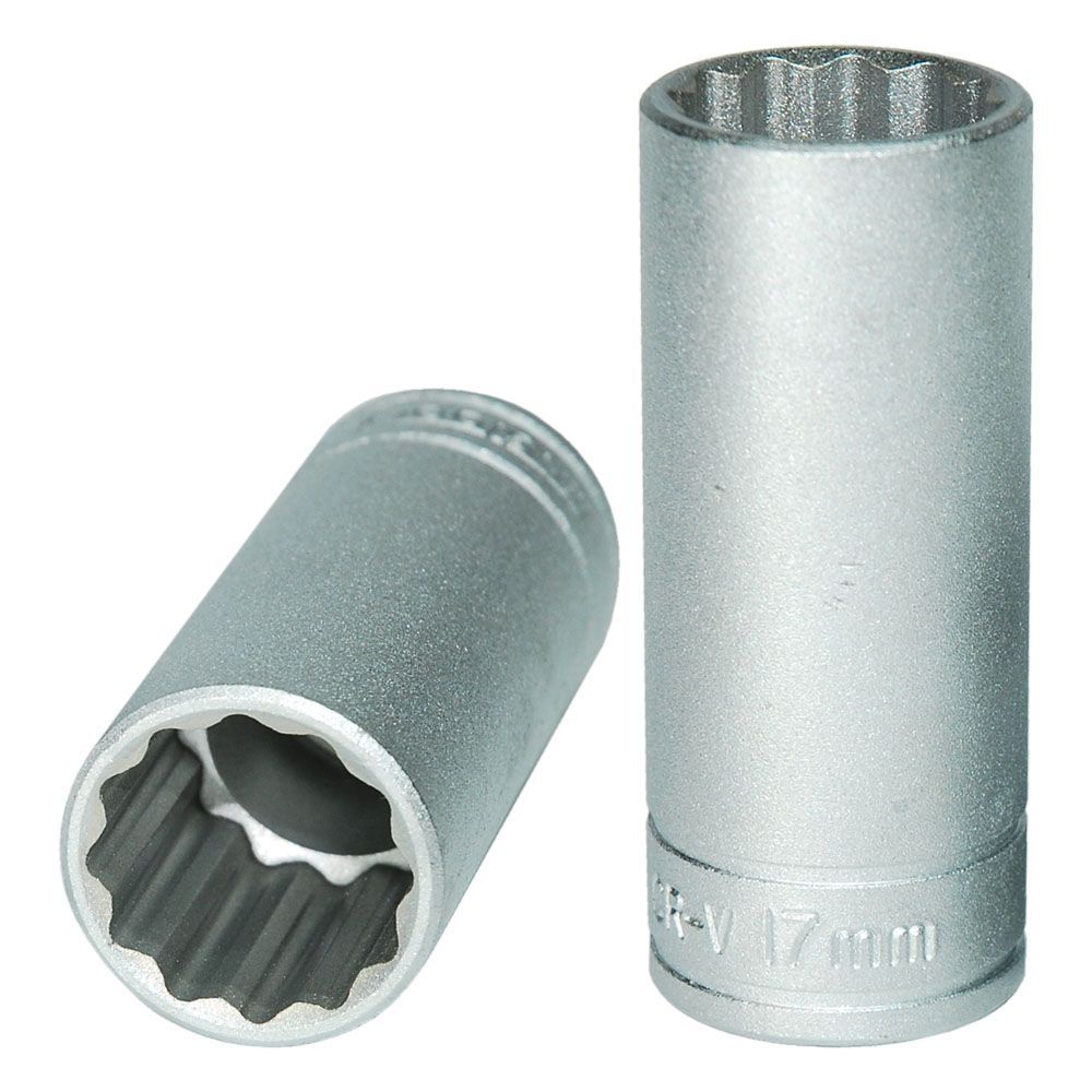 SOCKET 17MM X 3/8 DR DEEP 12PT