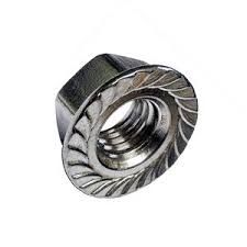 NUT M10 FLANGE SERRATED 1.25 FINE ZINC