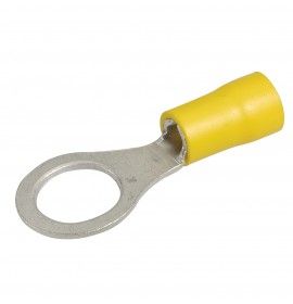 CABLE TERMINAL RING 8.4MM YELLOW 10PK