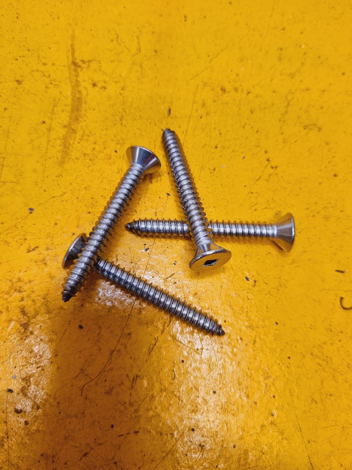 SELF TAP SCREW CSK SQ 14GX2 SS316