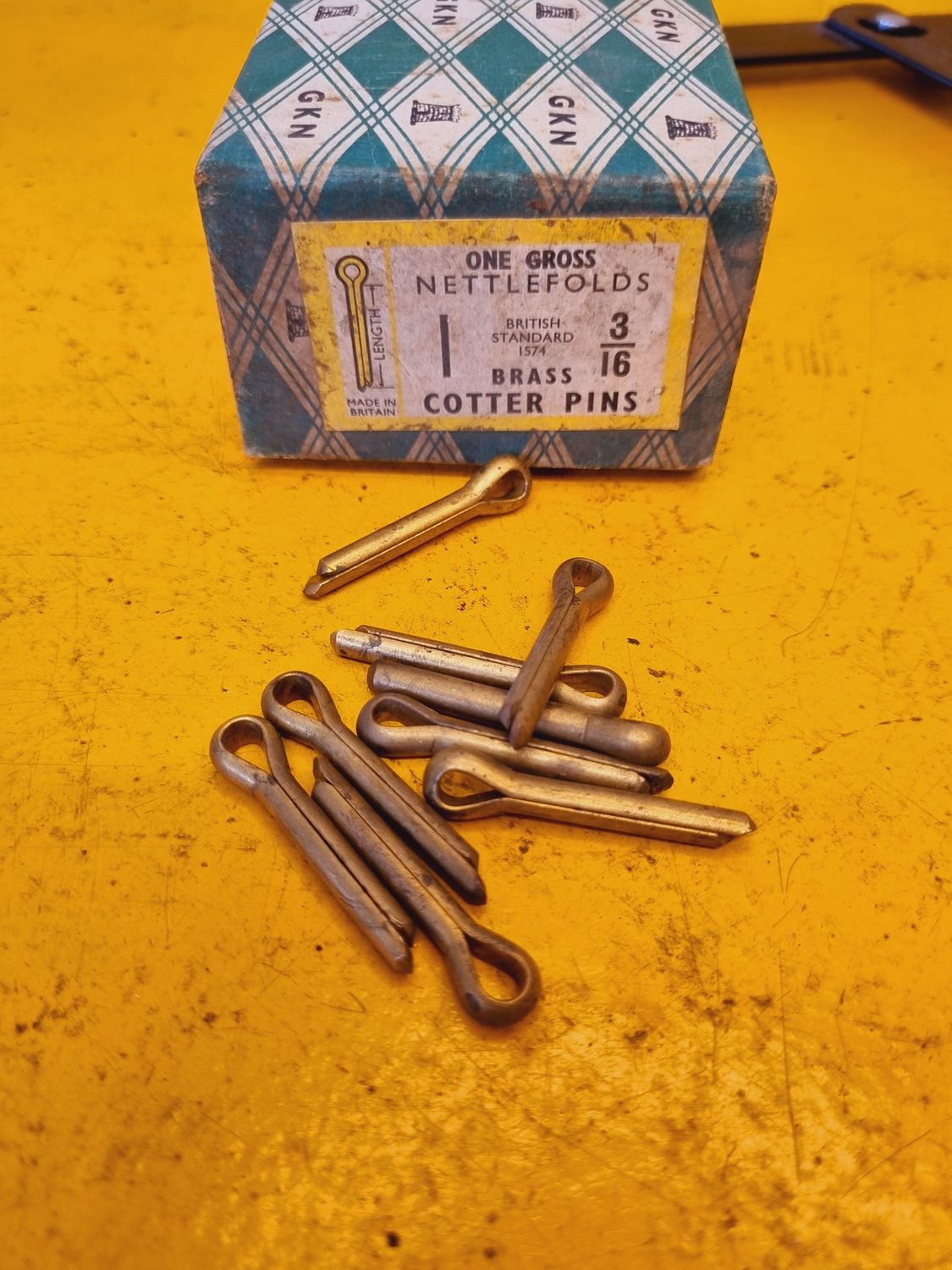 COTTER PIN 3/16X1 BRASS