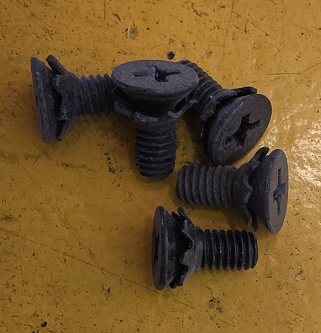 SCREW M4X8 CSK PHILLIPS STARLOCK BLK