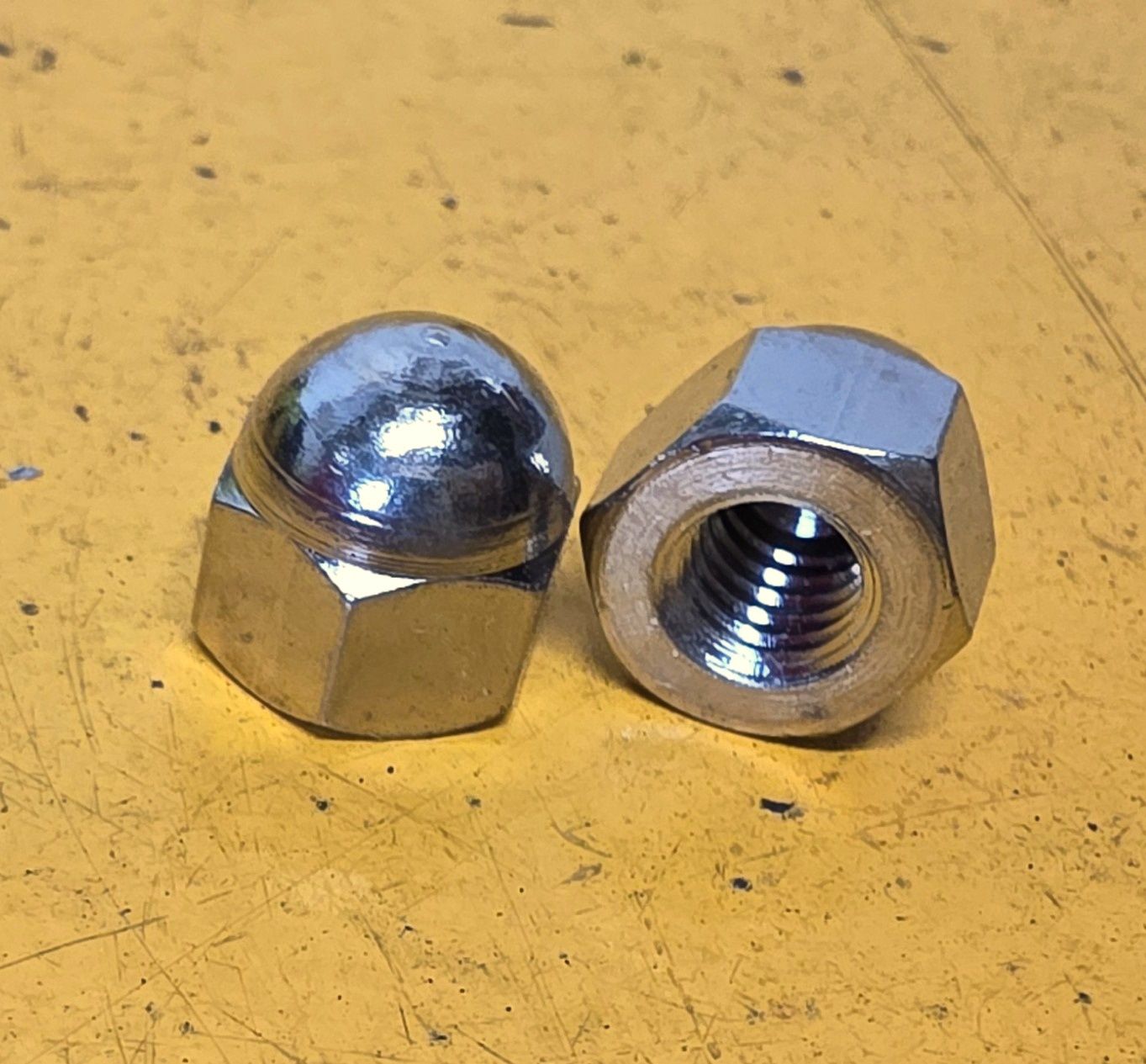 NUT 5/16 UNC DOME NICKEL