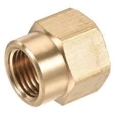 BRASS FEMALE REDUCING HEX SOCKET 1/2 X 3/8 NPT