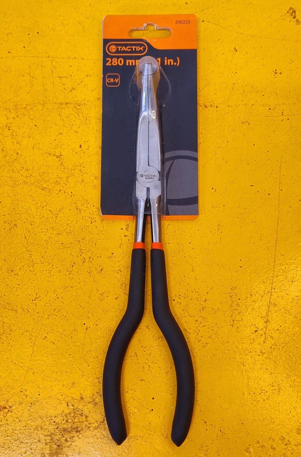 PLIER LONG NOSE BENT 280MM 45 DEGREE