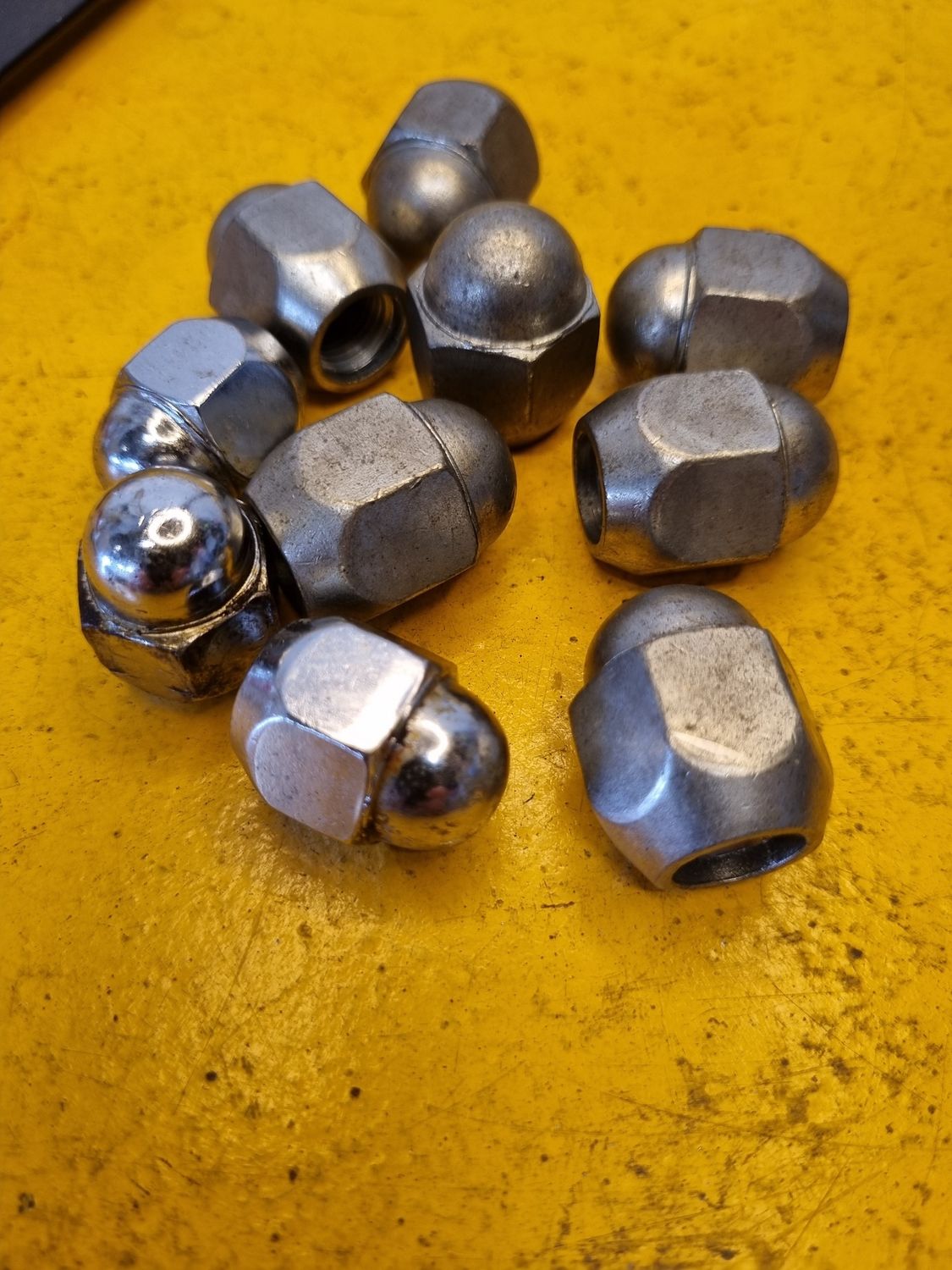 NUT WHEEL M12 1.25 FINE ACORN TYPE